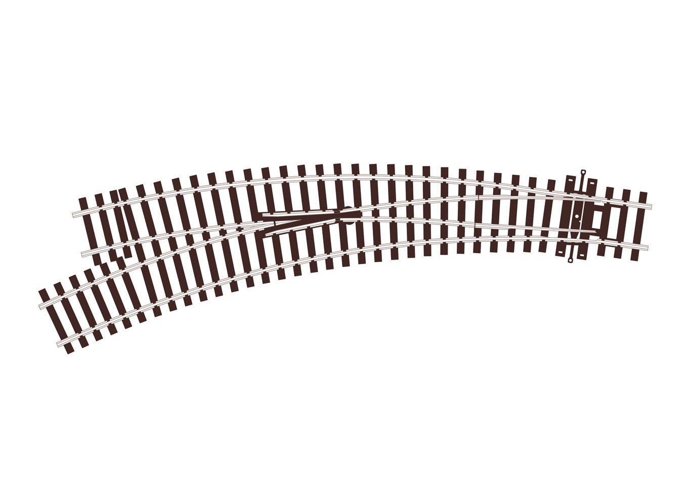 Peco SL-U77 HO Scale Code 100 Small Radius Unifrog Turnout