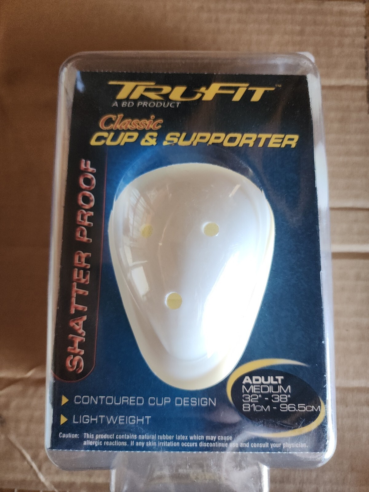 NEW---TRU-FIT PROTECTIVE CUP & ATHLETIC SUPPORTER ADULT MEDUIM 32-38\