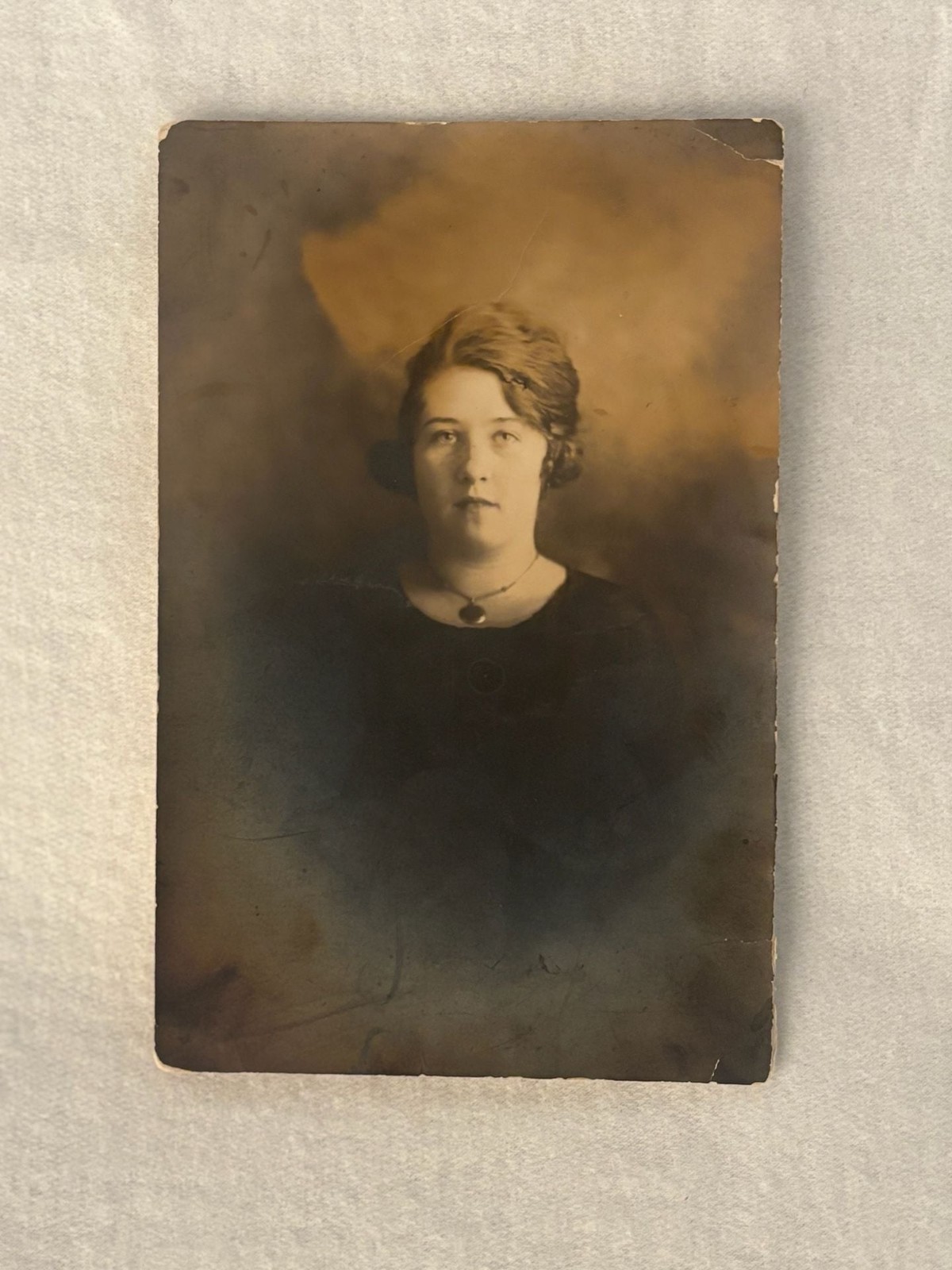 Vintage Antique Sepia Studio Portrait Woman Photograph Vintage Antique Sepia Studio Portrait Woman Photograph