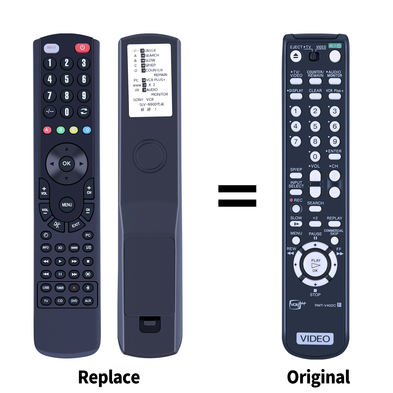 New RMT-V402C Remote Control For Sony Video VCR RMT-V266A RMT-V307A RMT-V266B