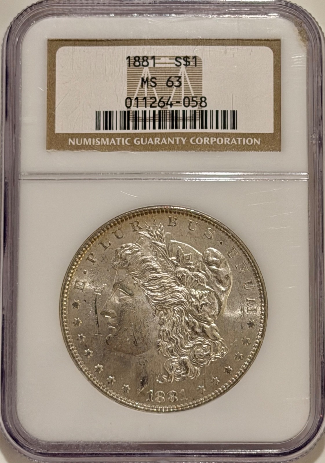 1881 P Morgan Silver Dollar NGC MS63 Better Date Morgan 1881 P Morgan Silver Dollar NGC MS63 Better Date Morgan