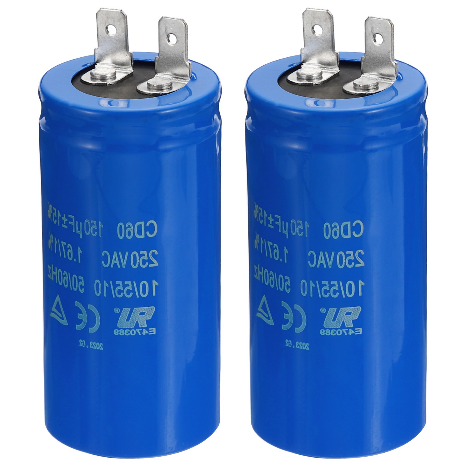 2 Pack CD60 Run Capacitor 150uF/MFD 250VAC 50/60Hz Motor Starting Capacitor