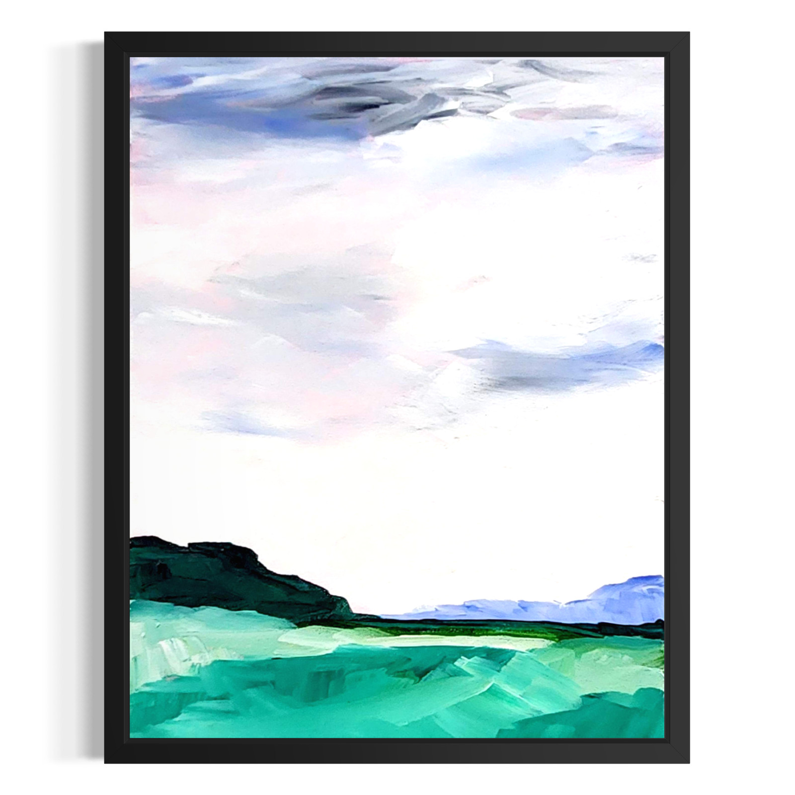 Original Abstract Landscape 11x14 Painting Acrylic Canvas Living Room Decor Original Abstract Landscape 11x14 Painting Acrylic Canvas Living Room Decor