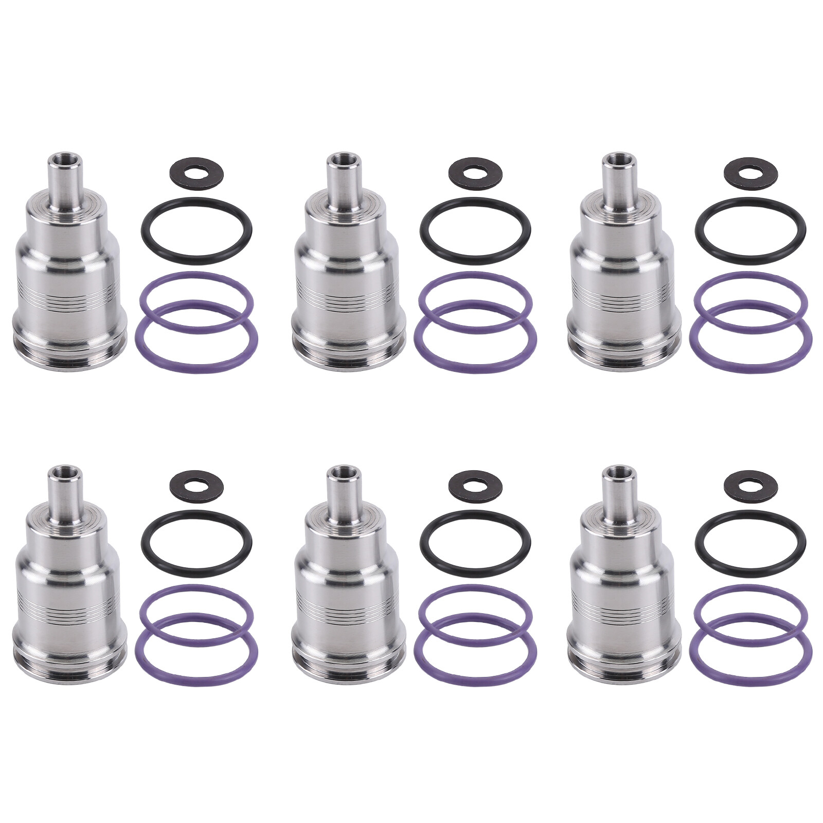 6pcs 21515329 Injector Sleeve Tube Set of 6 SSteel Fits: Renault / Volvo Trucks