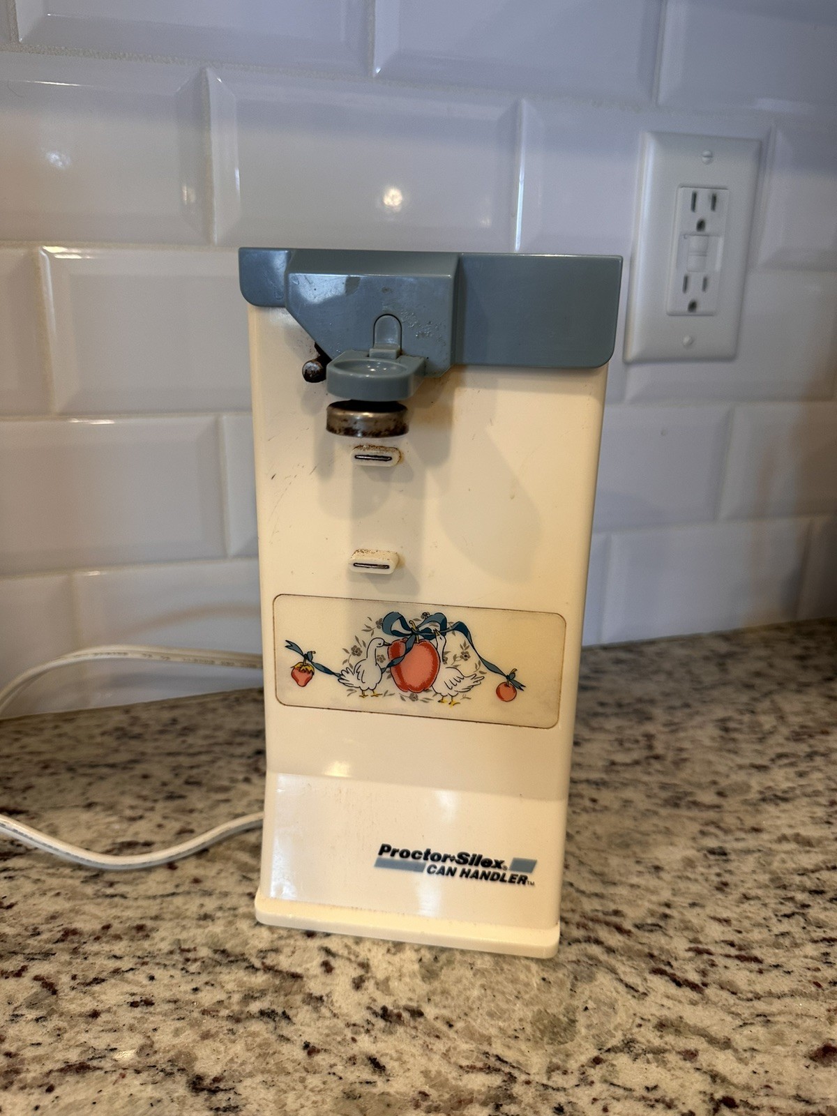 Proctor Silex Marmalade Goose Electric Can Opener Vintage Works Country Geese Proctor Silex Marmalade Goose Electric Can Opener Vintage Works Country Geese