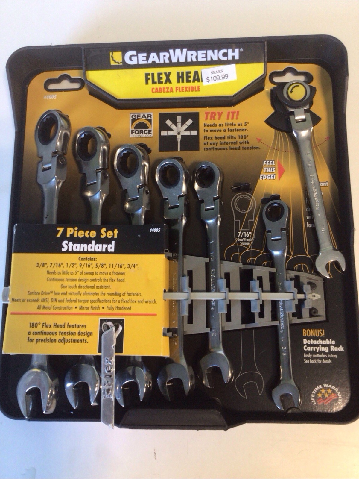 Gear Wrench SAE Flex Combination Ratcheting Wrench Set (7-Piece) Brand New Gear Wrench SAE Flex Combination Ratcheting Wrench Set (7-Piece) Brand New