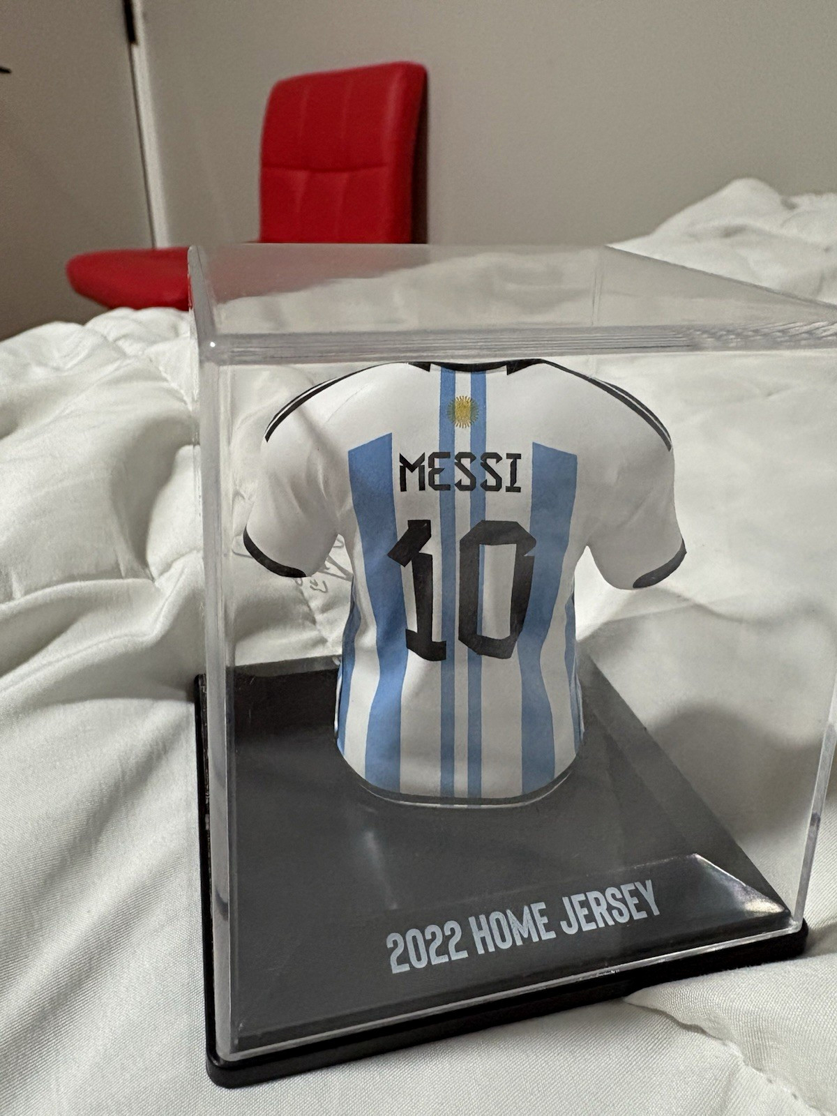 adidas Argentina National Team Soccer Jersey Lionel Messi 10 White Blue One Size adidas Argentina National Team Soccer Jersey Lionel Messi 10 White Blue One Size