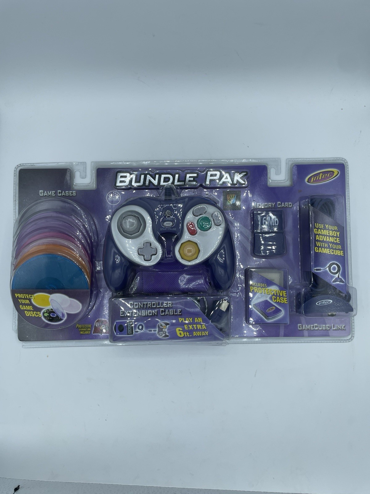 NEW Intec Nintendo GameCube Bundle Pak G-Force Controller Starter Kit Purple NEW Intec Nintendo GameCube Bundle Pak G-Force Controller Starter Kit Purple