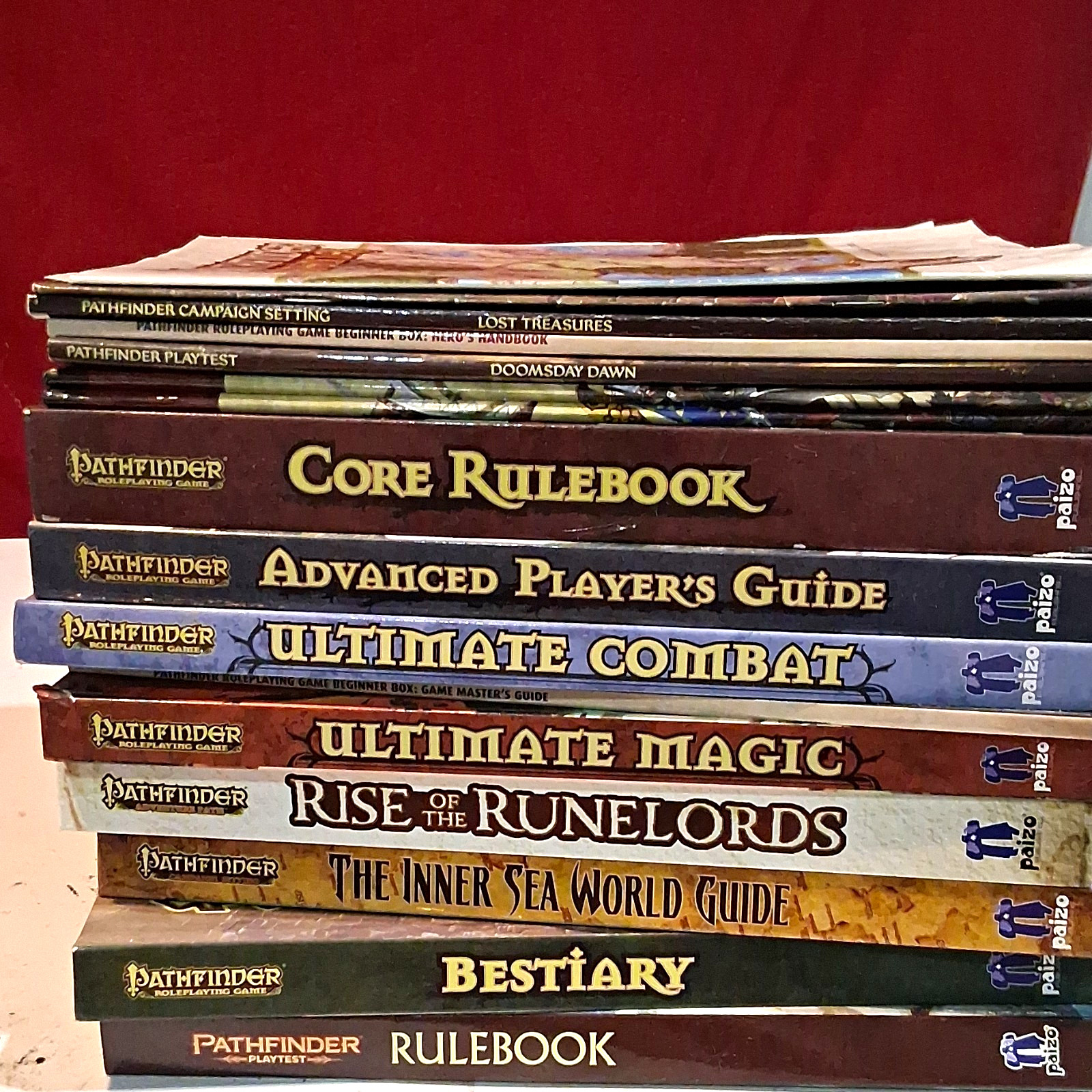 Paizo Pathfinder RPG Lot: Core Rulebook, APG, Bestiary, Ultimate Magic/Combat Paizo Pathfinder RPG Lot: Core Rulebook, APG, Bestiary, Ultimate Magic/Combat
