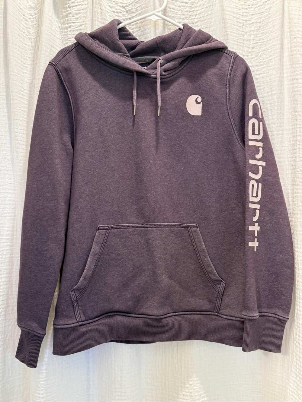 Carhartt Midweight Logo Sleeve Graphic Hoodie - Purple / Plum Carhartt Midweight Logo Sleeve Graphic Hoodie - Purple / Plum