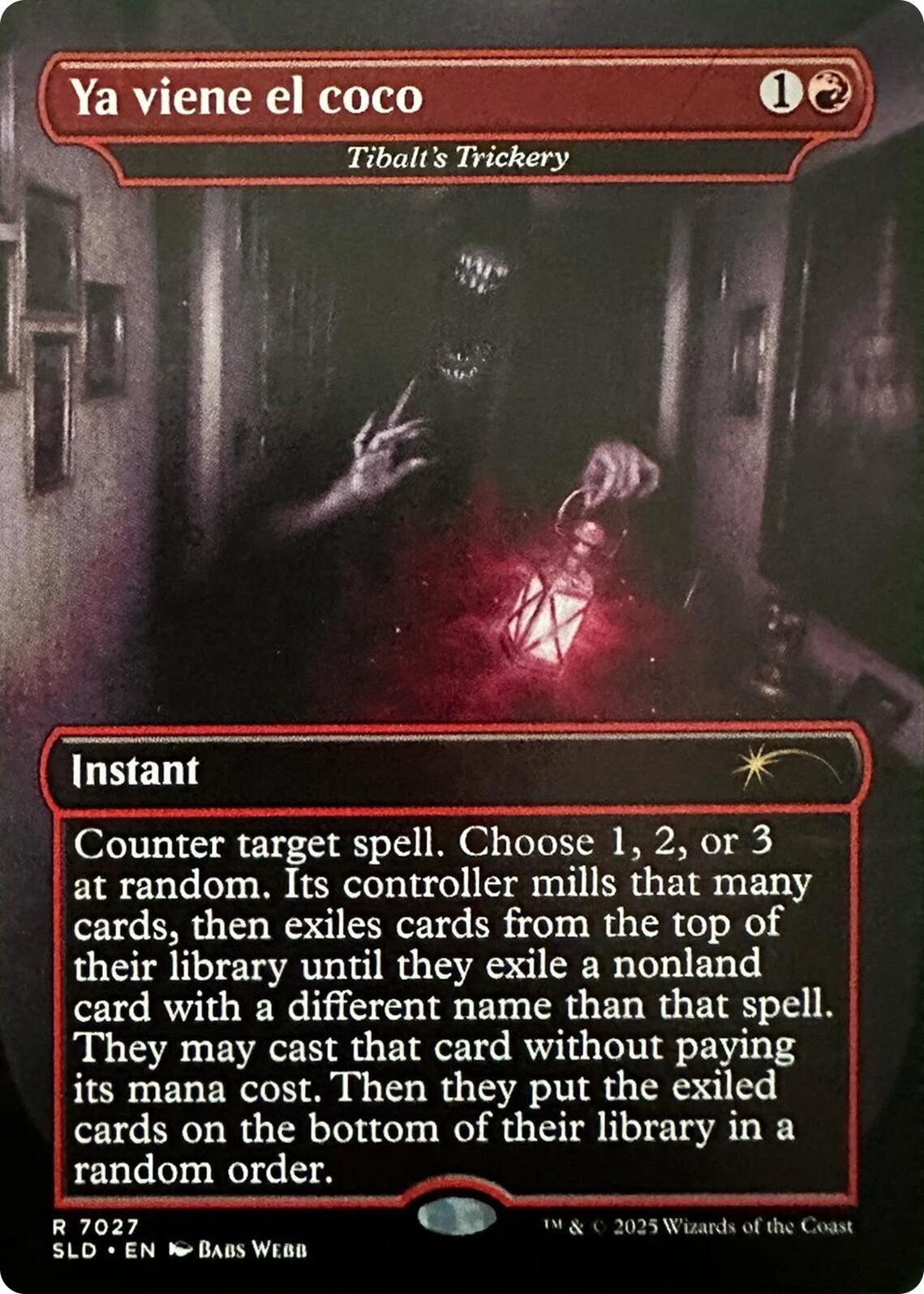 MTG SLD R Ya viene el coco - Tibalt's Trickery #7027 NM