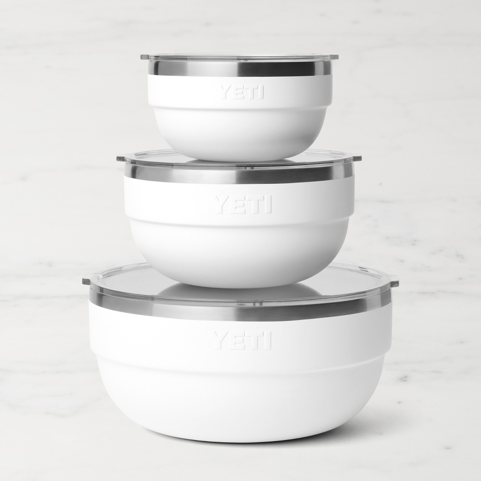 NEW Rambler Bowl YETI Set of 3, Stainless Steel, Daily Use & Cleans Up Easily NEW Rambler Bowl YETI Set of 3, Stainless Steel, Daily Use & Cleans Up Easily