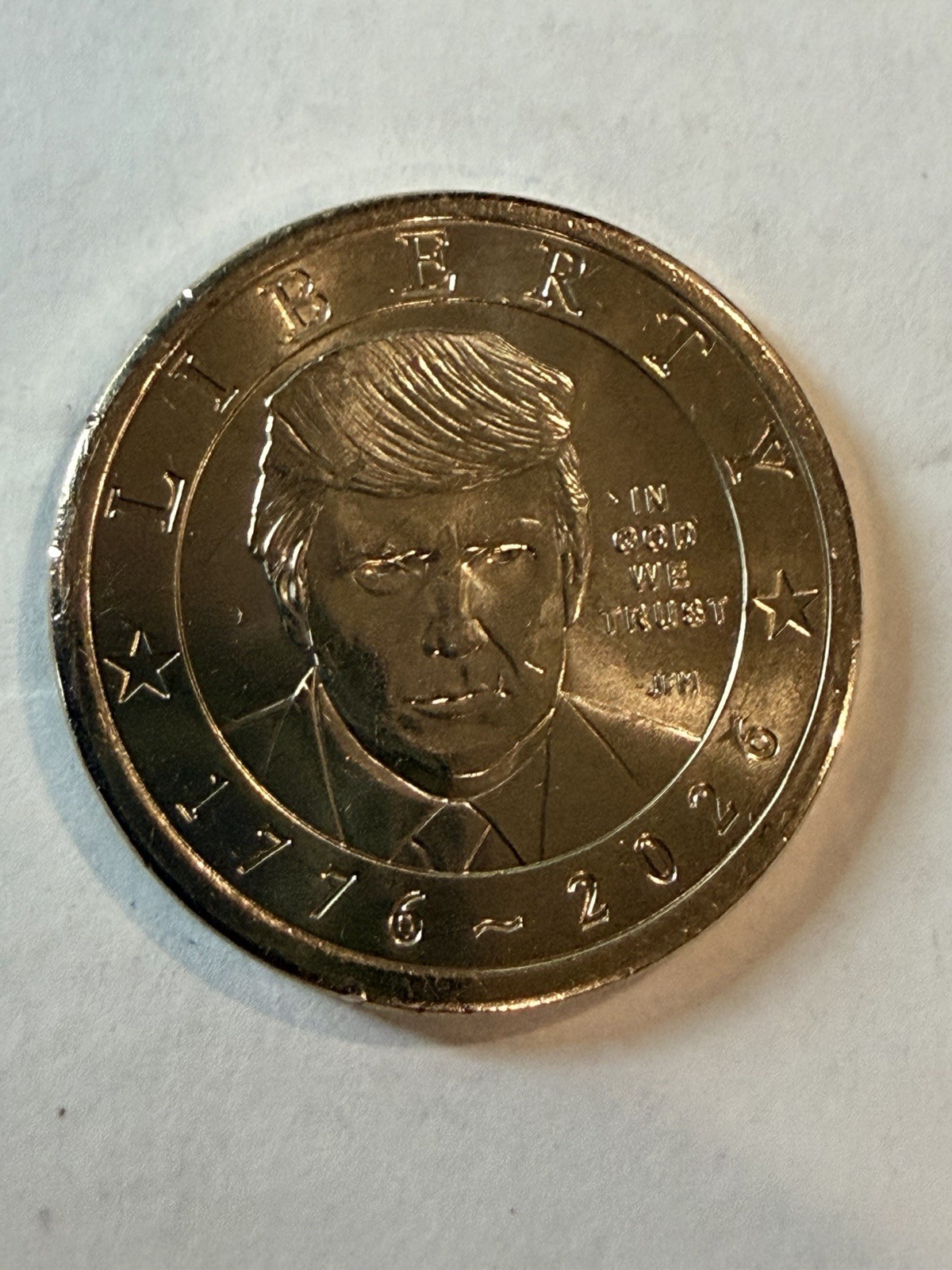 Donald J. Trump $1 Coin USA 2026 UNC From Mint Bag in Hand