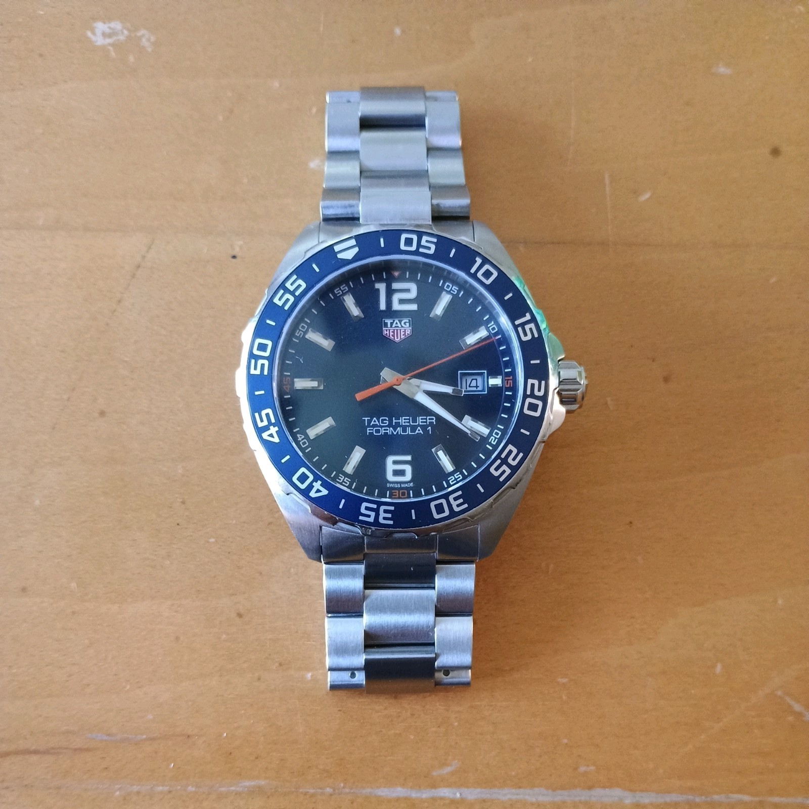 TAG-Heuer-Formula 1-WAZ1010.BA0842-43mm Blue Dial Men\'s Quartz Watch-Used TAG-Heuer-Formula 1-WAZ1010.BA0842-43mm Blue Dial Men\'s Quartz Watch-Used