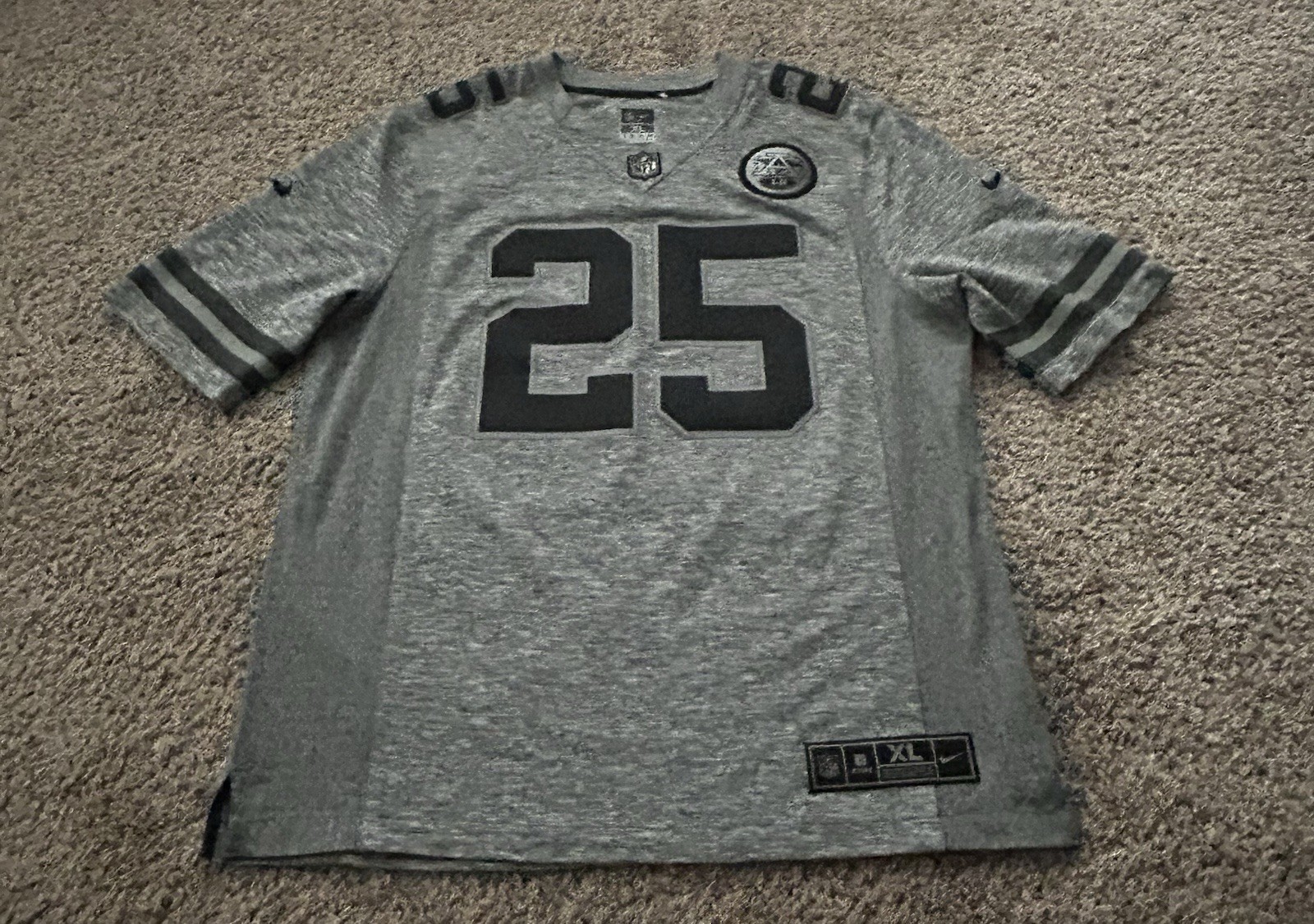 Kansas City Chiefs Jamaal Charles Heather Gray Nike NFL Football Jersey Men XL Kansas City Chiefs Jamaal Charles Heather Gray Nike NFL Football Jersey Men XL