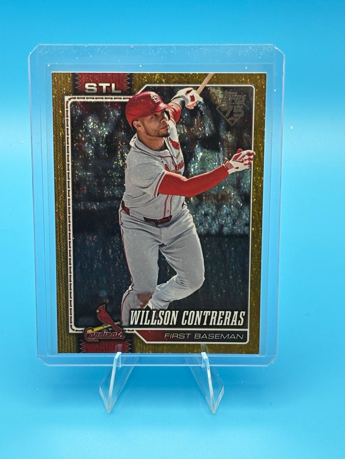 Topps 2026 Series 1 Willson Contreras Cardinals Gold Holo Foil #180 - 03/50 Topps 2026 Series 1 Willson Contreras Cardinals Gold Holo Foil #180 - 03/50