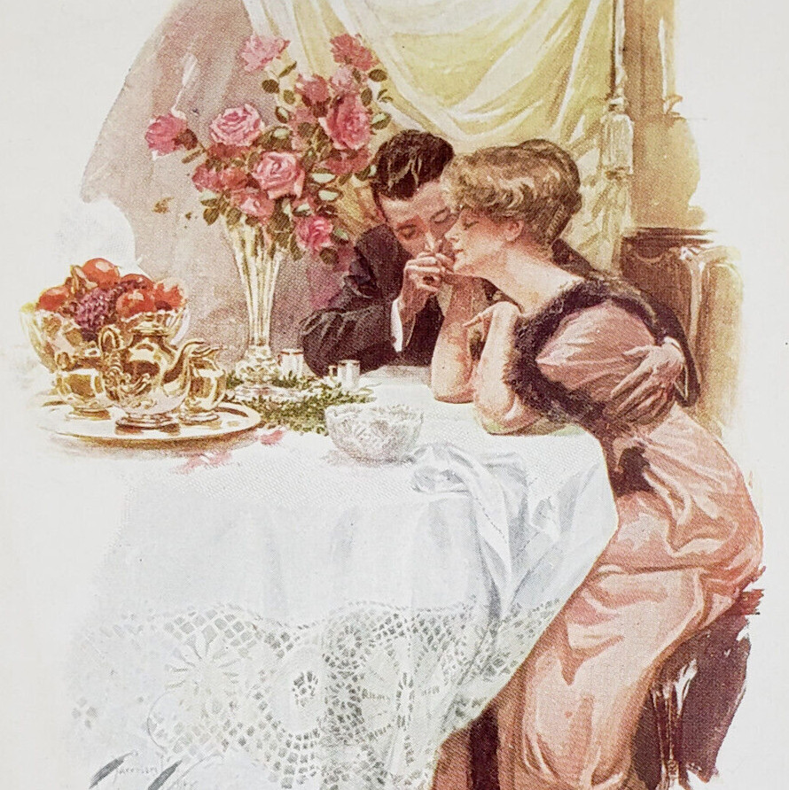 The First Evening in Their Own Home - No. 190 (Postcard, Vintage 1907-1915)