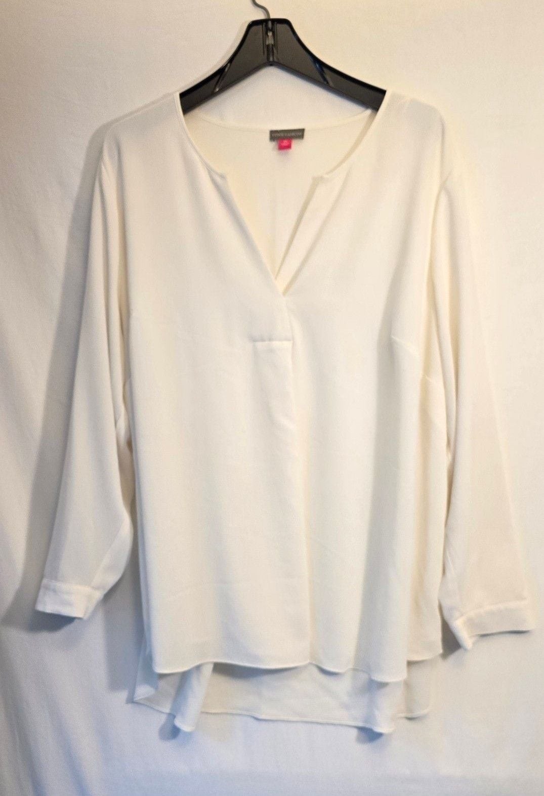 Vince Camuto Split Neck Long Sleeve Top
