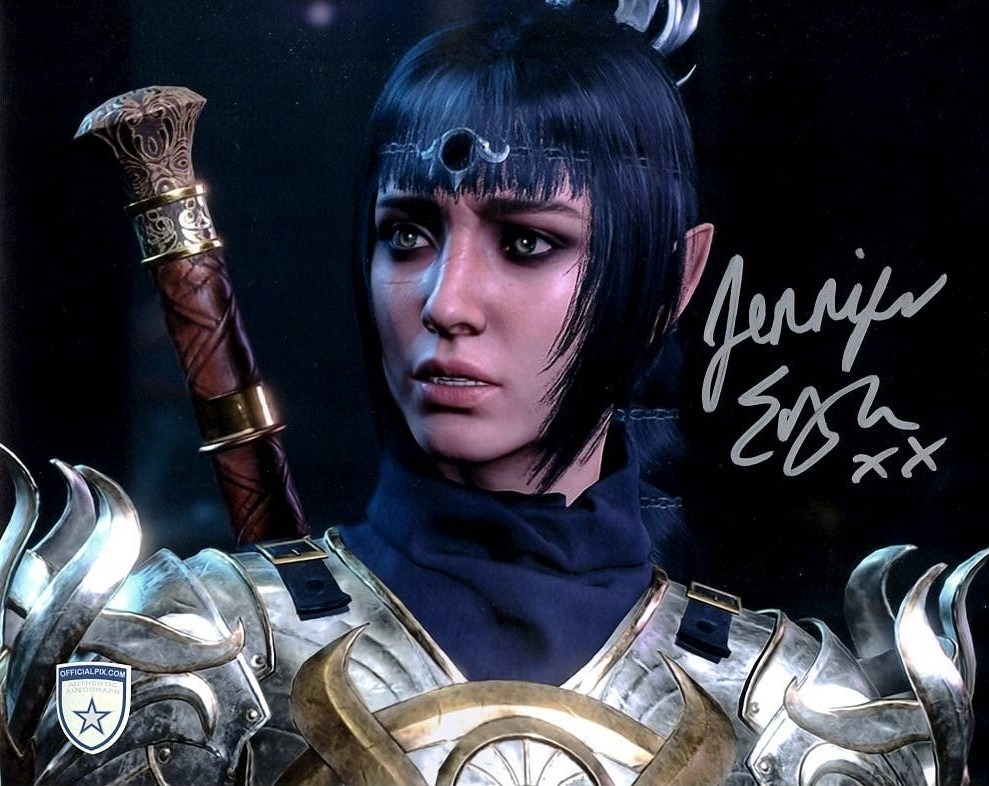 Signed Jennifer English Baldur\'s Gate III Shadowheart 8x10 w/ Official Pix COA