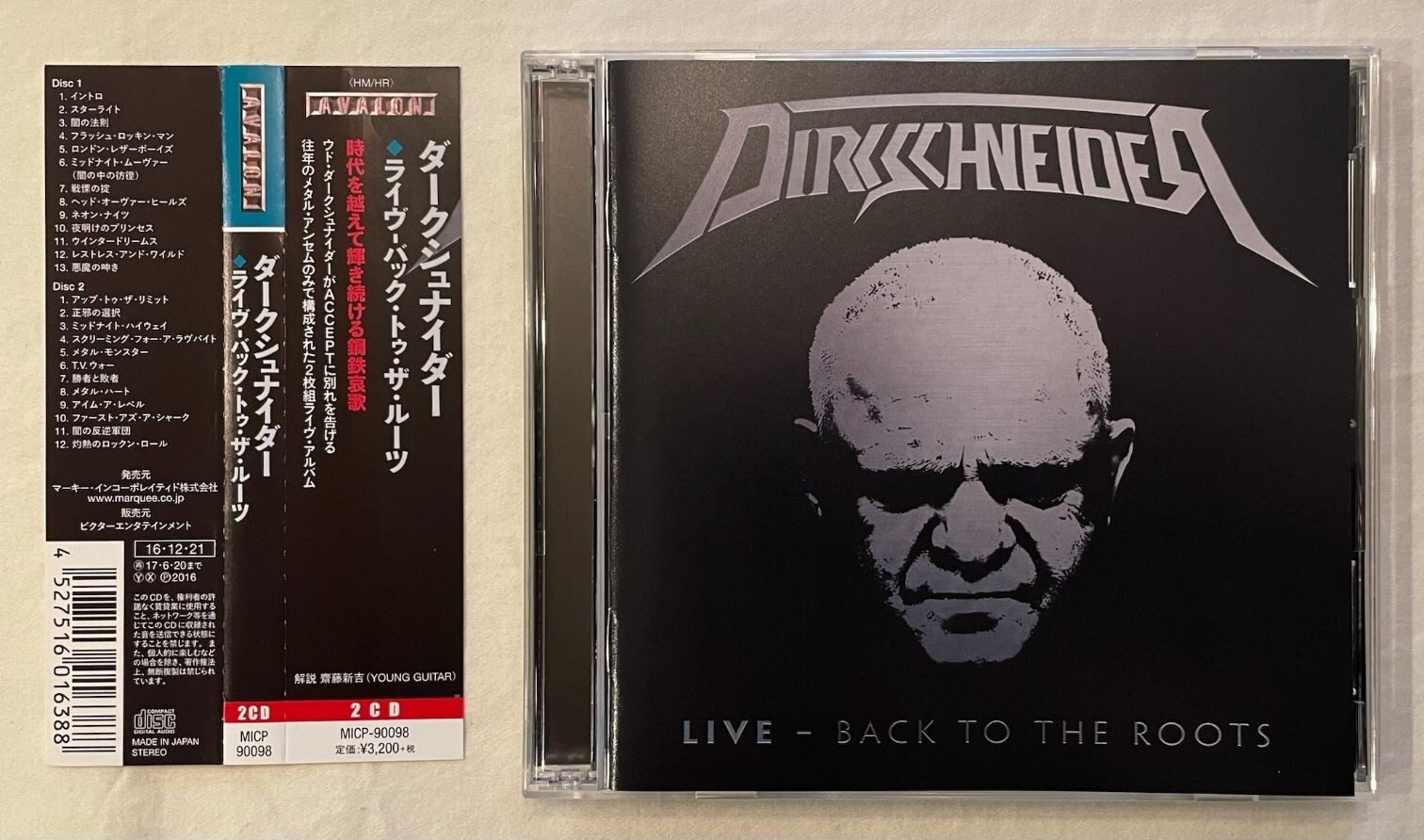 Dirkschneider - Live Back To The Roots (Japan 2-CD Set w/OBI) Accept / U.D.O. Dirkschneider - Live Back To The Roots (Japan 2-CD Set w/OBI) Accept / U.D.O.