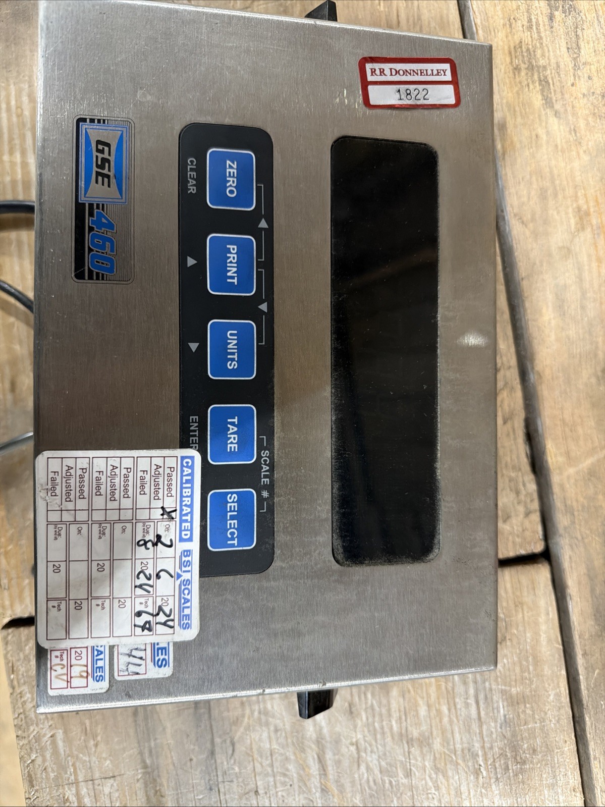 GSE SPX MODEL SCALE SYSTEMS 460 200460-00000 90-250VAC 0.5A GSE SPX MODEL SCALE SYSTEMS 460 200460-00000 90-250VAC 0.5A