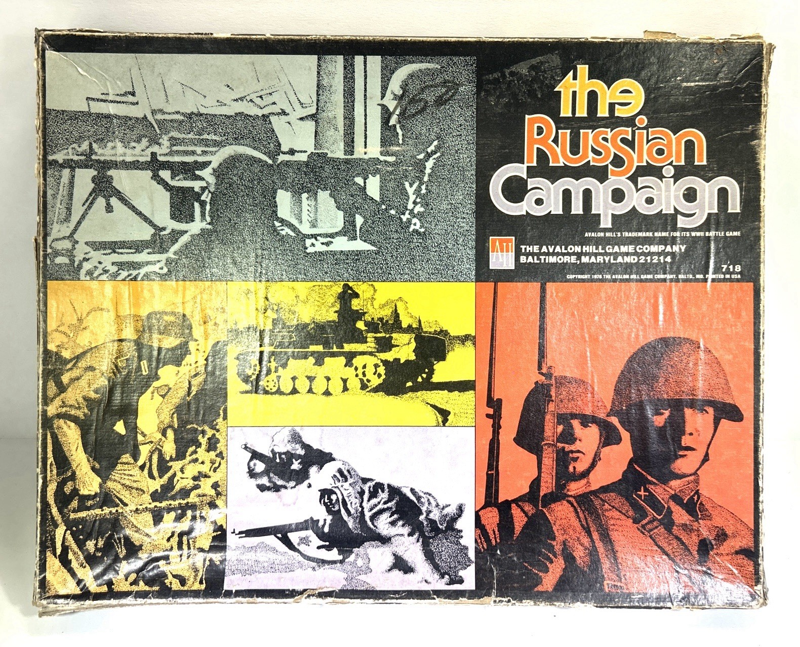 VTG 1976 The Russian Campaign Board Game Avalon Hill • W/Box Complete