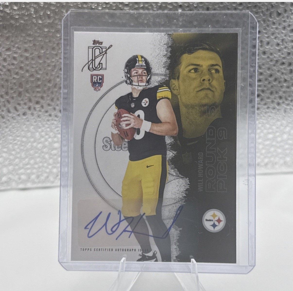 Topps Signature Class 2025 Rookie Pick 9 Will Howard Steelers Auto #107