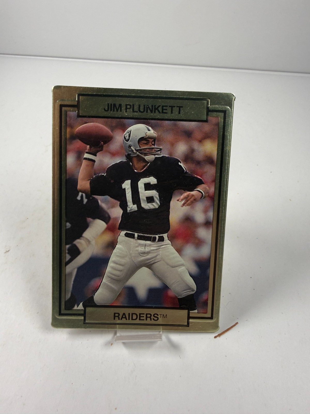 1990 Action Packed - Jim Plunkett Braille Back 1990 Action Packed - Jim Plunkett Braille Back