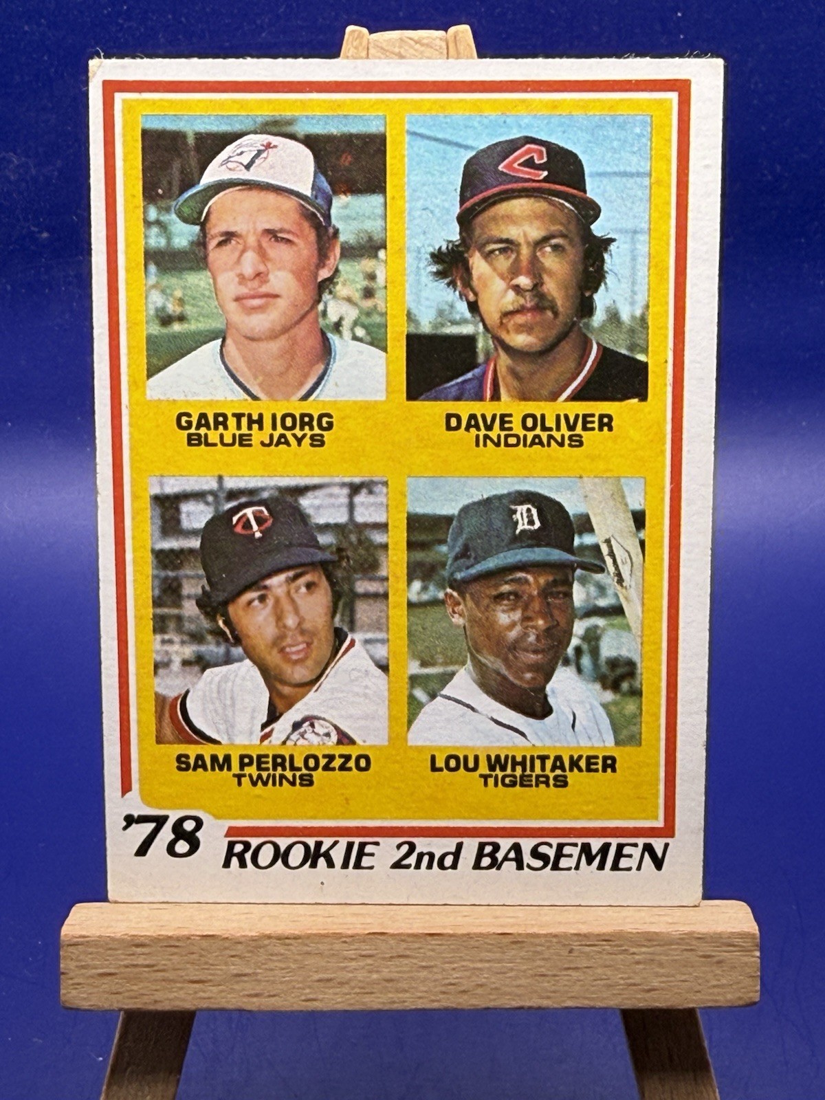 1978 Topps Rookie 2nd Basemen Lou Whitaker, Garth Iorg, Sam Perlozzo #704 RC B73