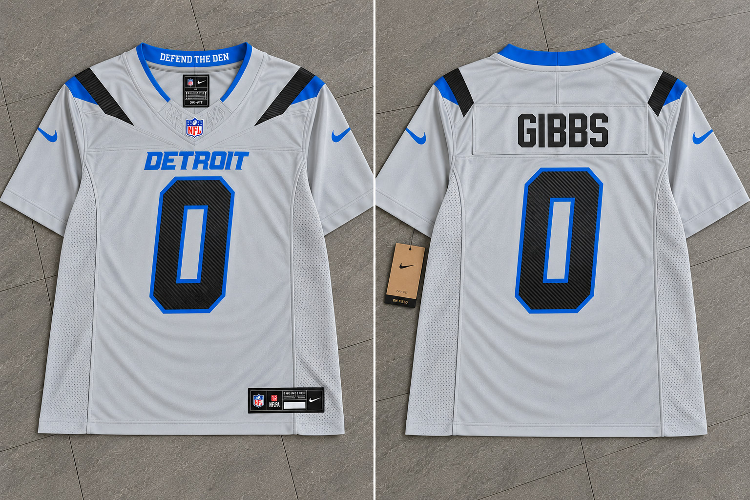 2026 Detroit Lions Rivalry Jersey Jahmyr Gibbs #0 Vapor F.U.S.E. Size XL 2026 Detroit Lions Rivalry Jersey Jahmyr Gibbs #0 Vapor F.U.S.E. Size XL