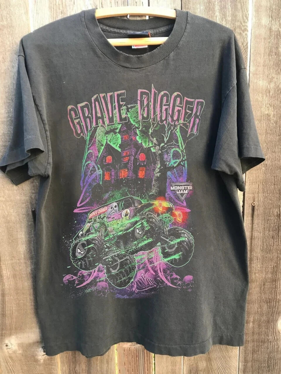 Vintage 1988 Grave Digger Race Team Monster Truck Chacoal AN43112