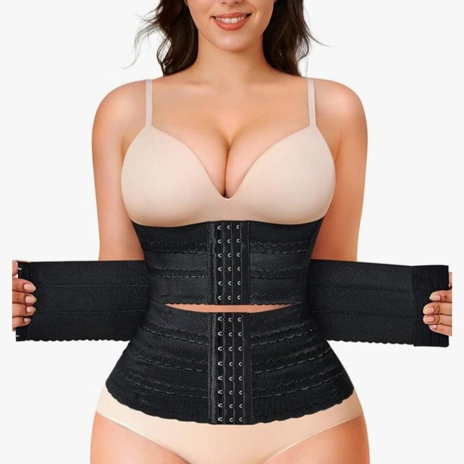 Women\'s segmented waist trainer, waist shaping corset, tummy control 3XL