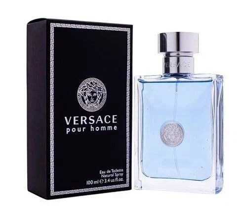 Versace Pour Homme Eau De Toilette Spray 3.4 oz/100 ml New In Box For Men Versace Pour Homme Eau De Toilette Spray 3.4 oz/100 ml New In Box For Men