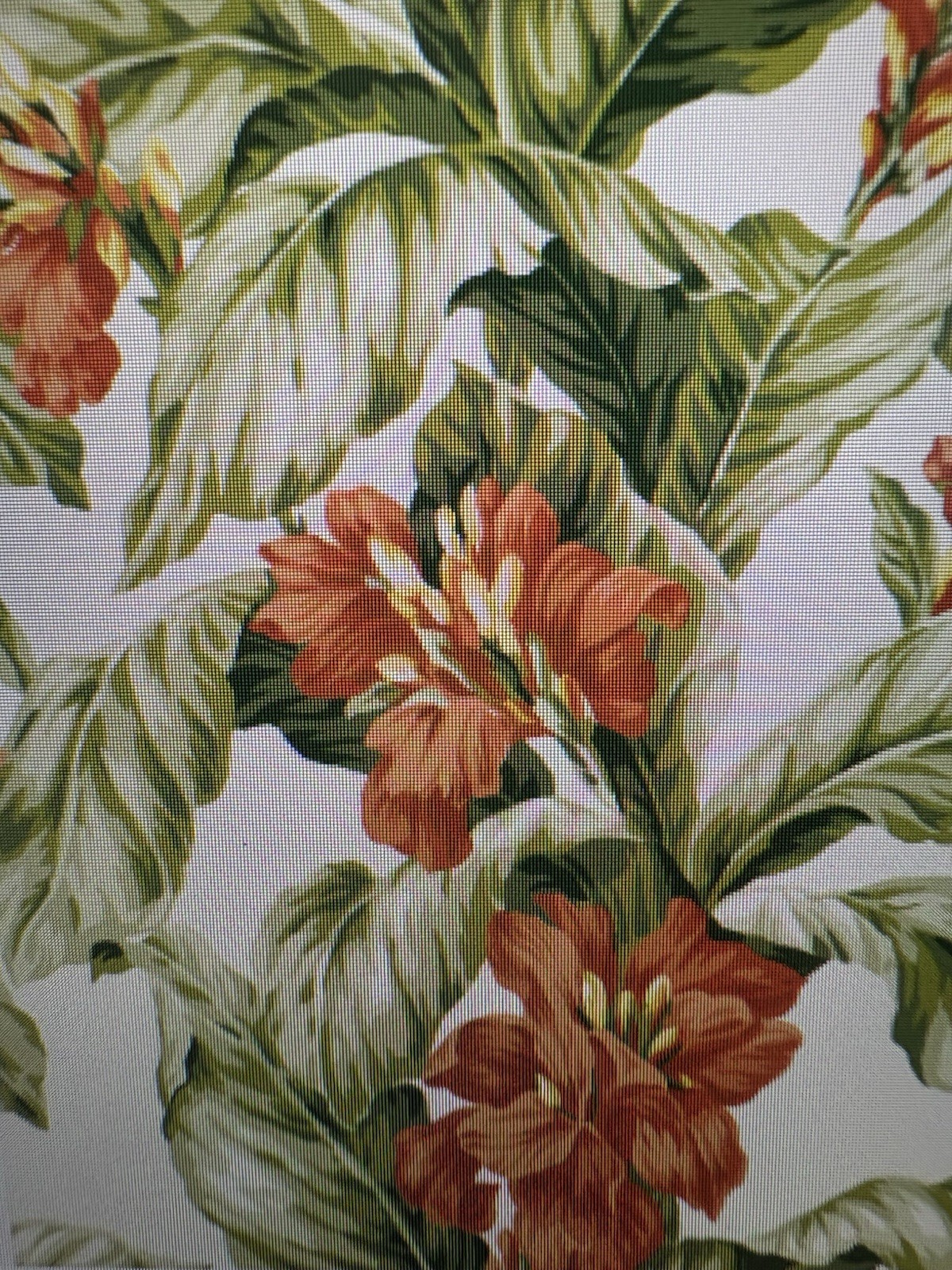 Serena and Lily Verona-Terracotta/Green Wallpaper 1 roll Serena and Lily Verona-Terracotta/Green Wallpaper 1 roll