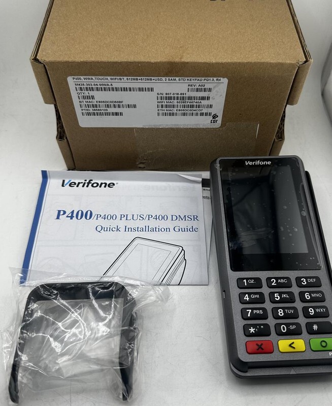 VERIFONE P400 PLUS M435-303-04-WWA-5 STRIPE BLUETOOTH CREDIT CARD TERMINAL VERIFONE P400 PLUS M435-303-04-WWA-5 STRIPE BLUETOOTH CREDIT CARD TERMINAL