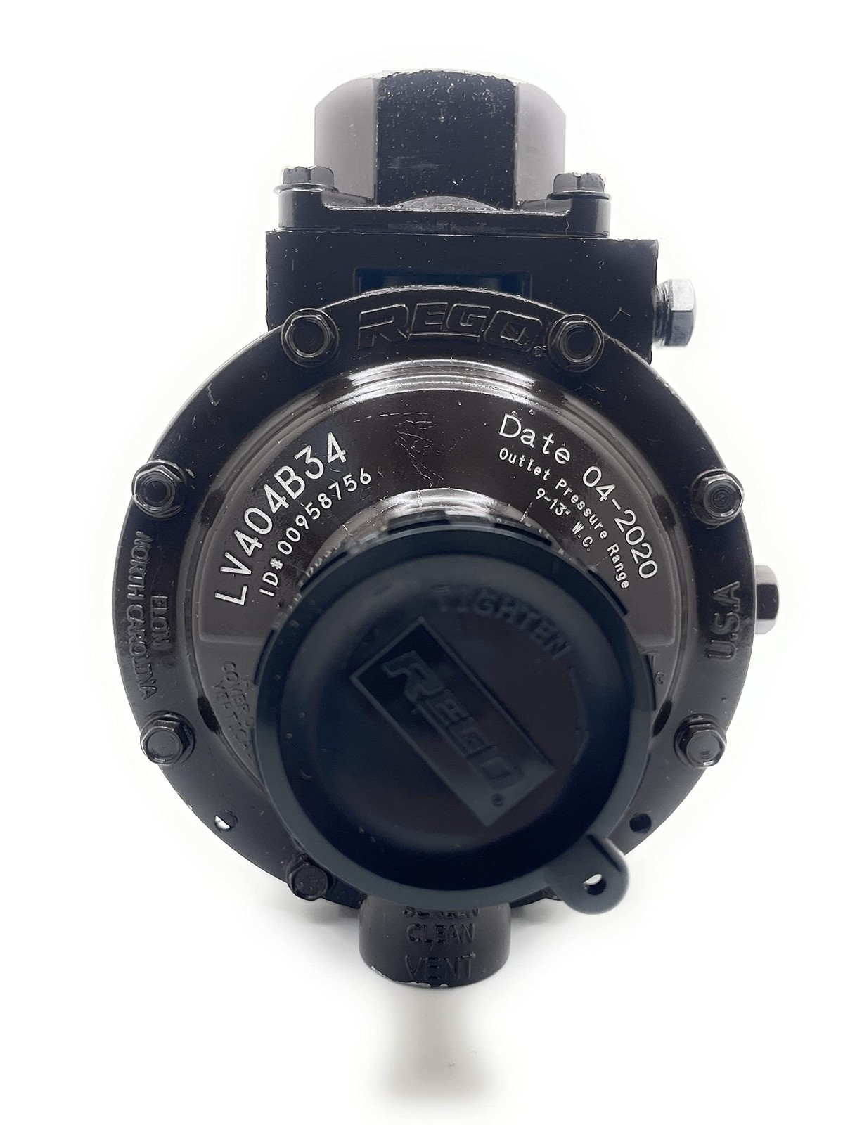 REGO LV404B34 1/4X1/2 INCH FNPT, 7/32 INCH Orifice, 9-13 WC, Compact REGO LV404B34 1/4X1/2 INCH FNPT, 7/32 INCH Orifice, 9-13 WC, Compact