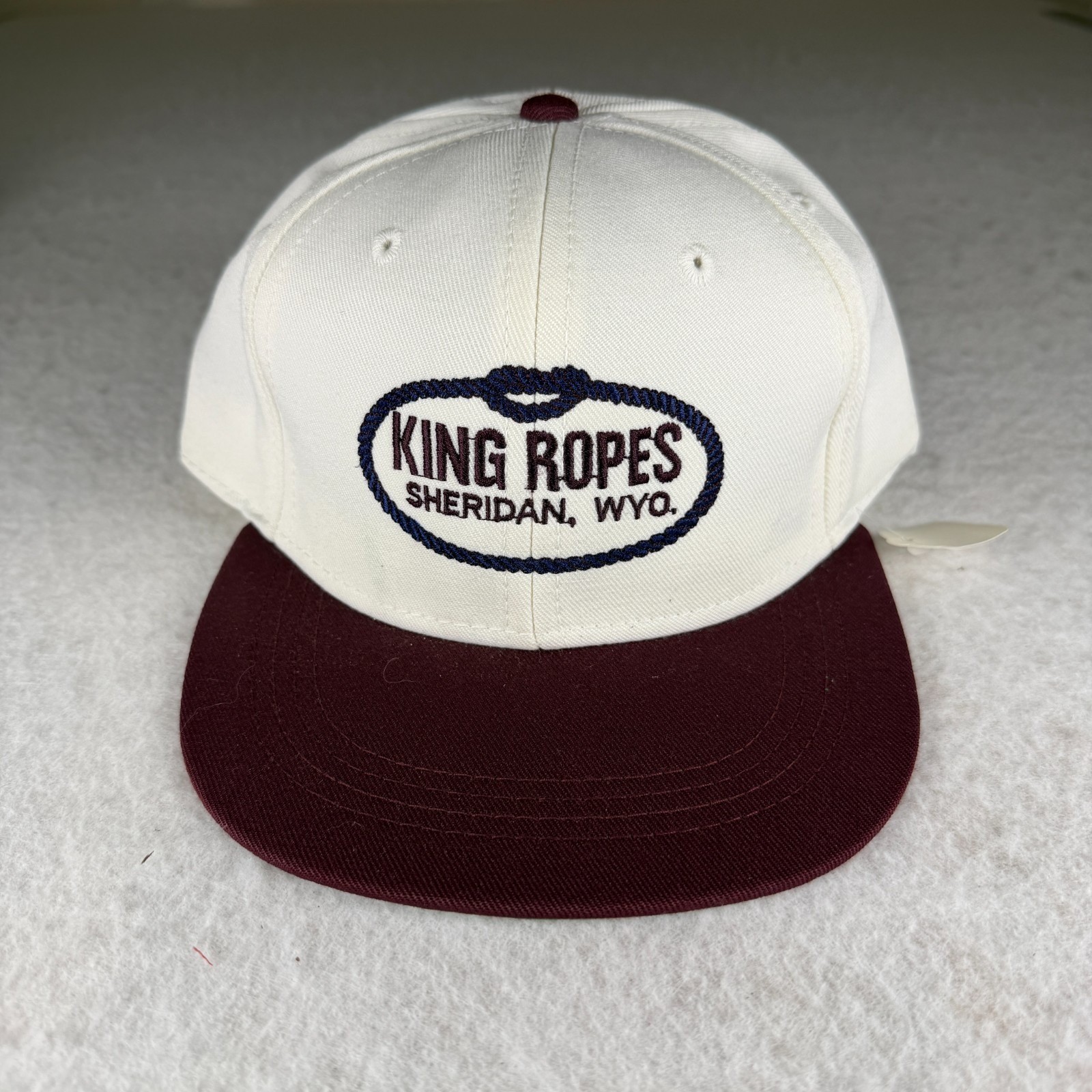 King Ropes Sheridan Wyo Hat Imperial Headwear Wool Maroon Cream Adjustable Cap King Ropes Sheridan Wyo Hat Imperial Headwear Wool Maroon Cream Adjustable Cap