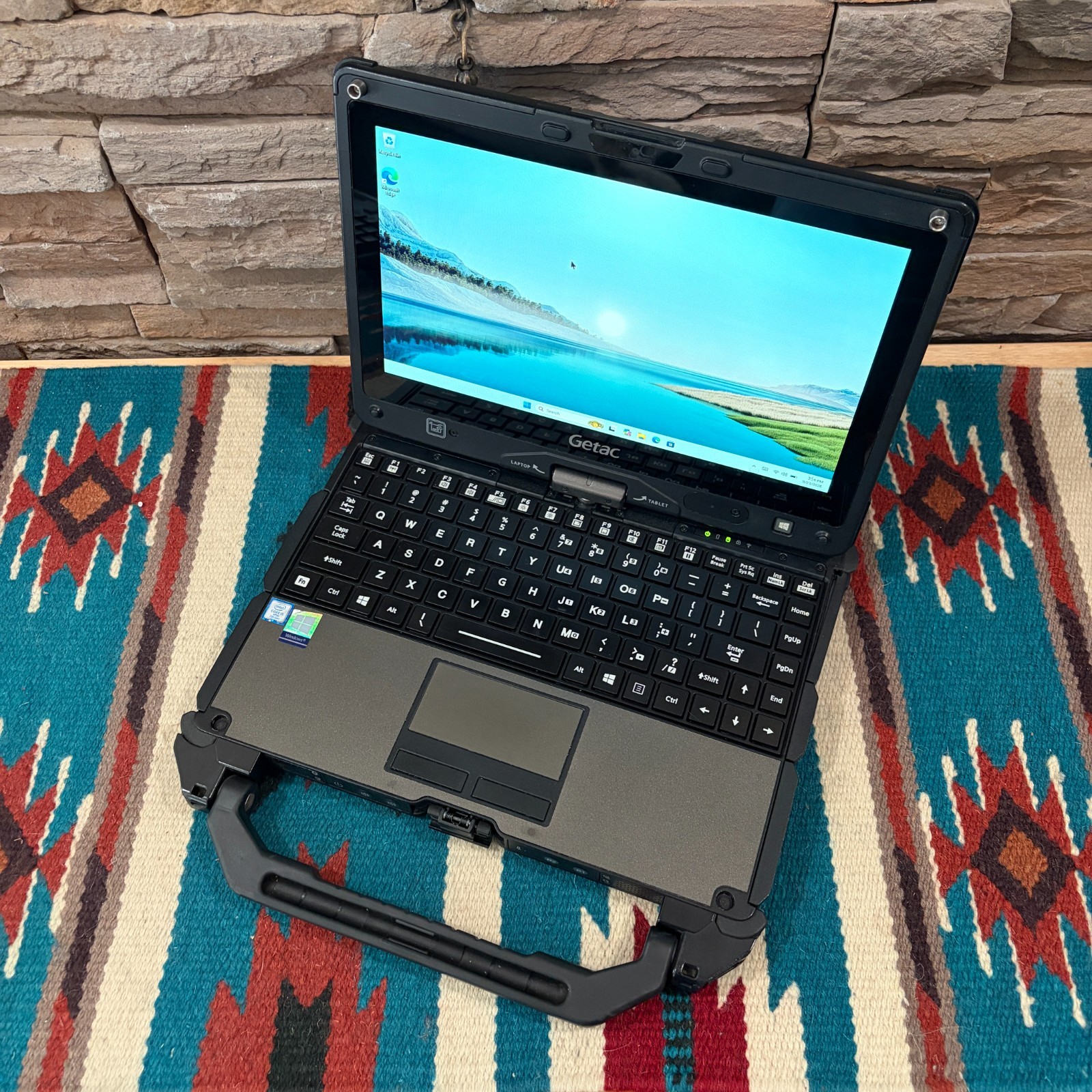 Getac V110 G4 Rugged Touch Laptop i5-7300U 8GB RAM 256GB SSD 4G Win11 BIOS PW