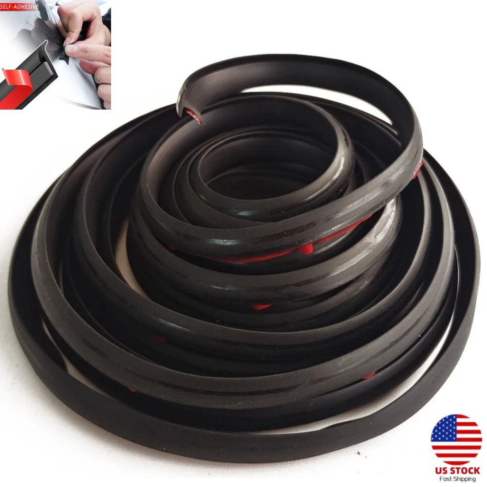 16.5Ft Car Windshield Edge Moulding Sealing Strip T-Type Rubber Edge Protector 16.5Ft Car Windshield Edge Moulding Sealing Strip T-Type Rubber Edge Protector