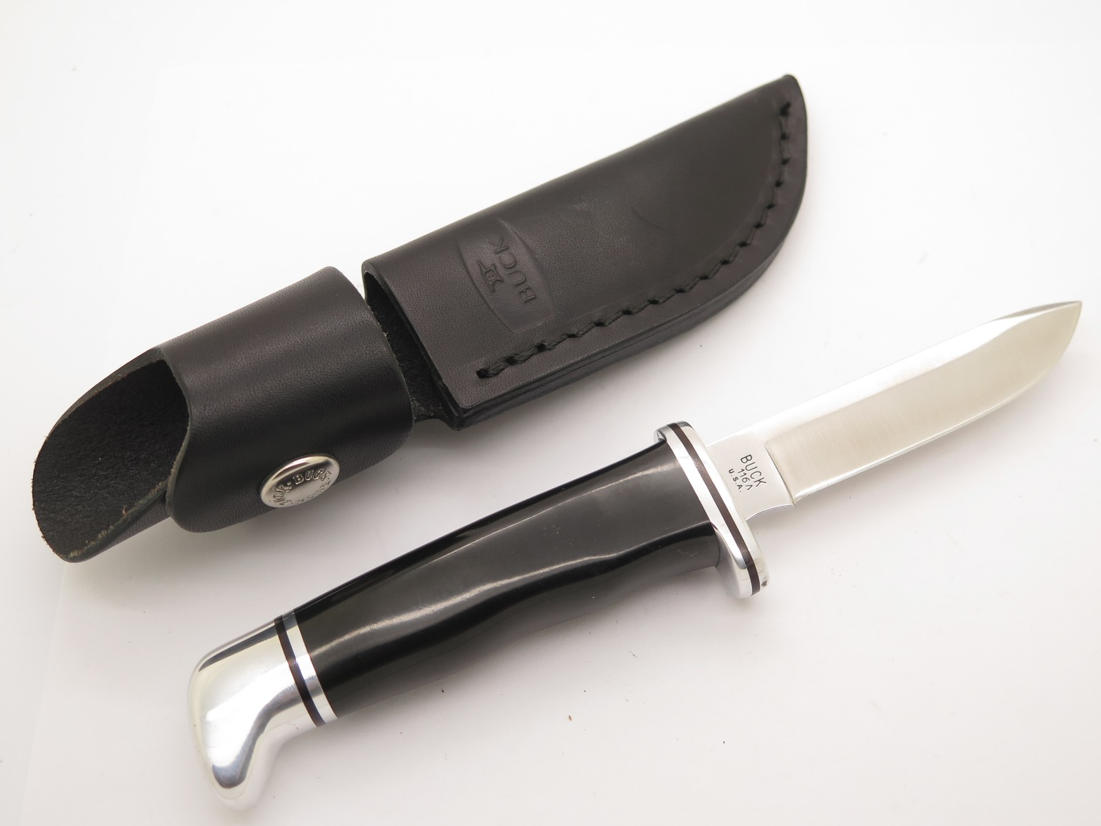 Vintage 1972-86 Buck USA 116 Caper 3 Three Liner Fixed Blade Hunting Knife Vintage 1972-86 Buck USA 116 Caper 3 Three Liner Fixed Blade Hunting Knife