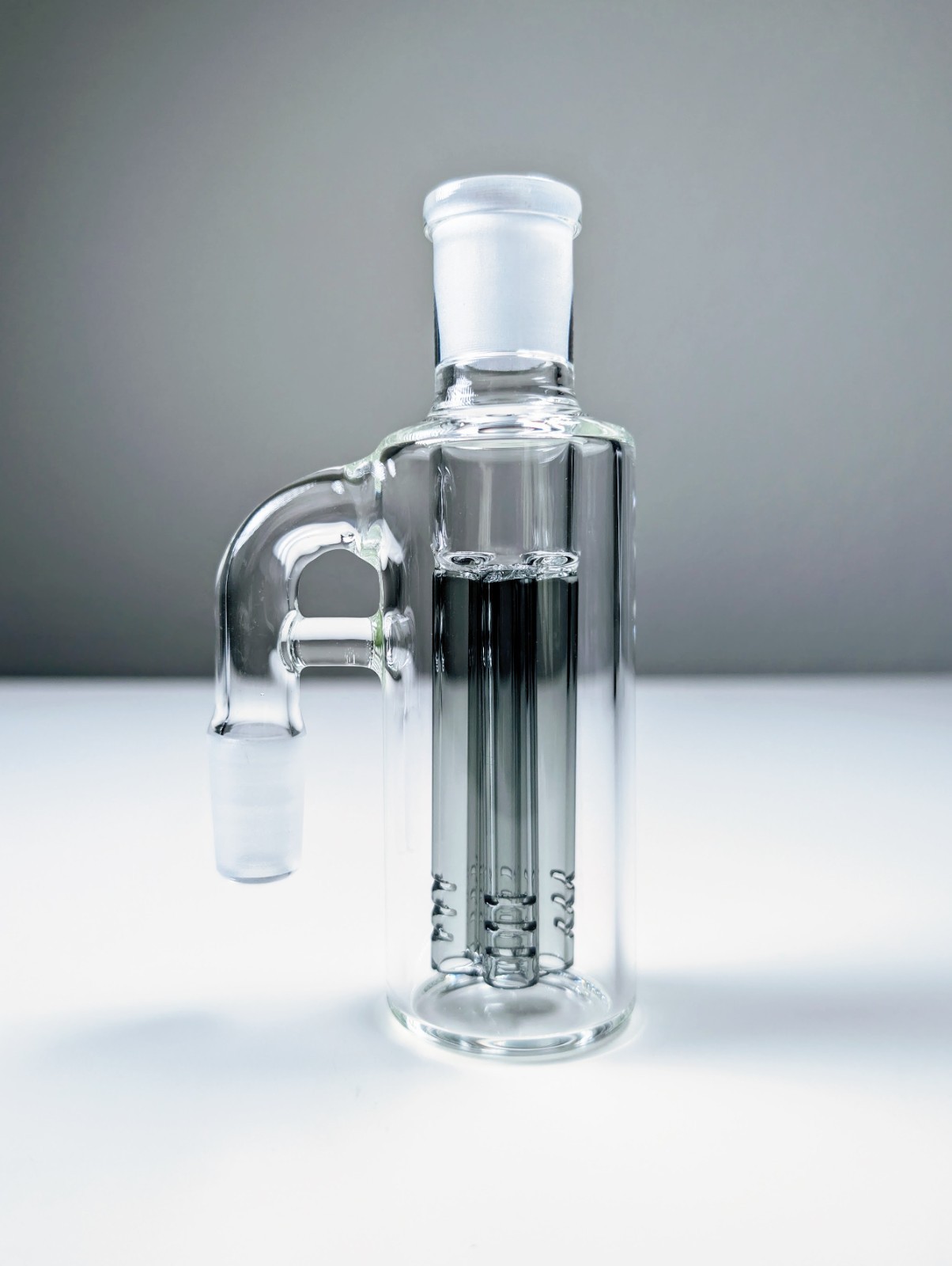 Premium Thick 14mm 90° Black Quad Tree Perc Ash Catcher Tobacco Water Pipe Bong