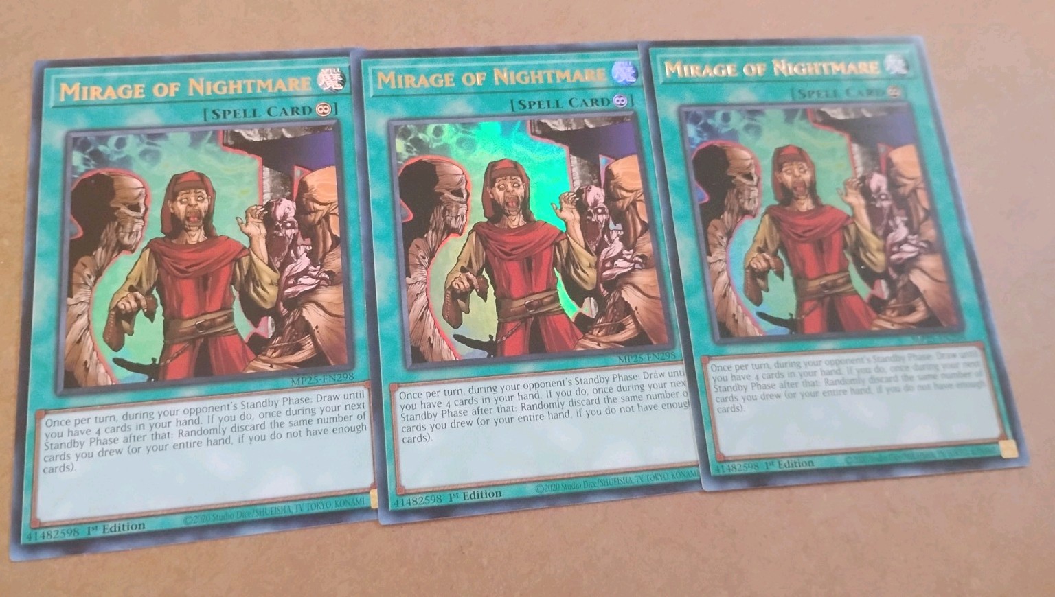 3x Mirage of Nightmare ultra rare mp35 mint Yugioh 3x Mirage of Nightmare ultra rare mp35 mint Yugioh