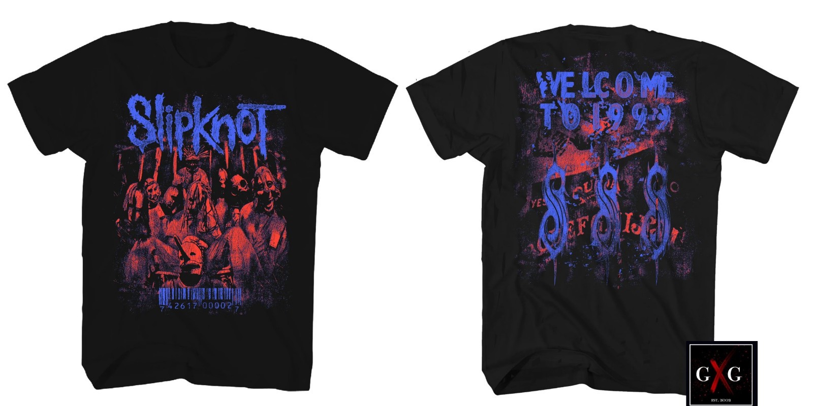 SLIPKNOT cd cvr SELF TITLED ALBUM WELCOME TO 1999 Official SHIRT LG New iowa vol SLIPKNOT cd cvr SELF TITLED ALBUM WELCOME TO 1999 Official SHIRT LG New iowa vol