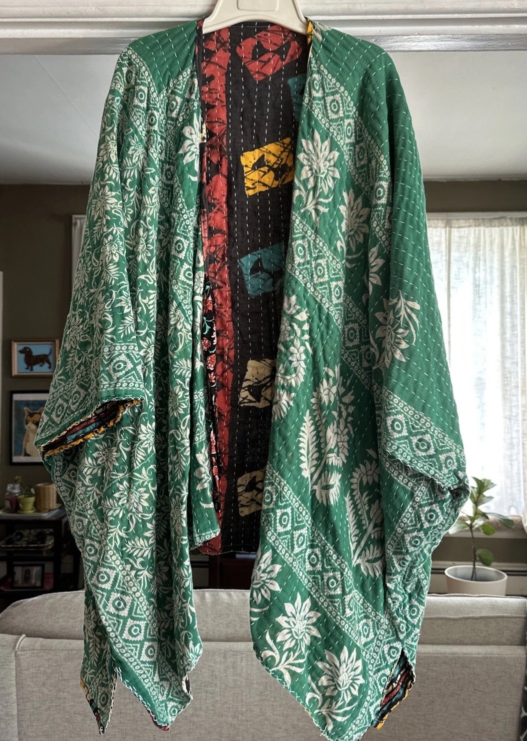 Mountain Girl Clothing Homemade Kantha Reversible Kimono Shacket Beautiful Mountain Girl Clothing Homemade Kantha Reversible Kimono Shacket Beautiful