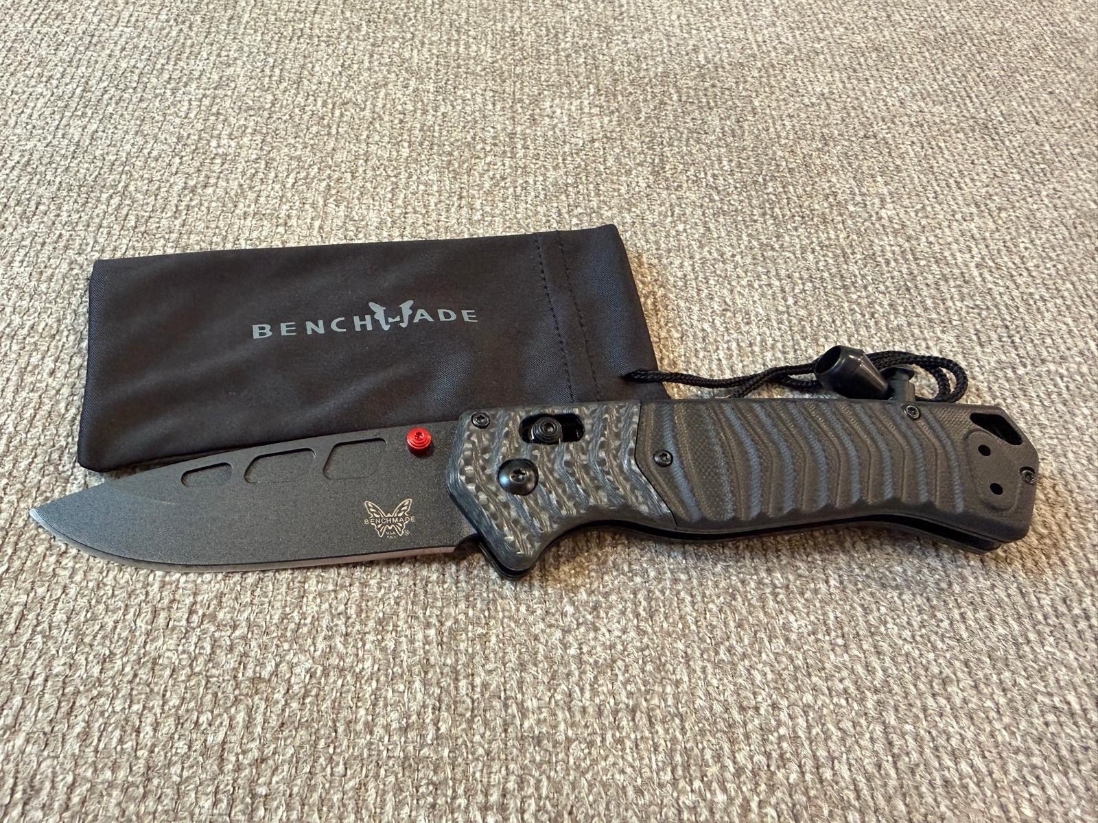 Benchmade 593BK-01 PSK Carbon Fiber Black G10 Handle pre-owned Unused No Box. Benchmade 593BK-01 PSK Carbon Fiber Black G10 Handle pre-owned Unused No Box.