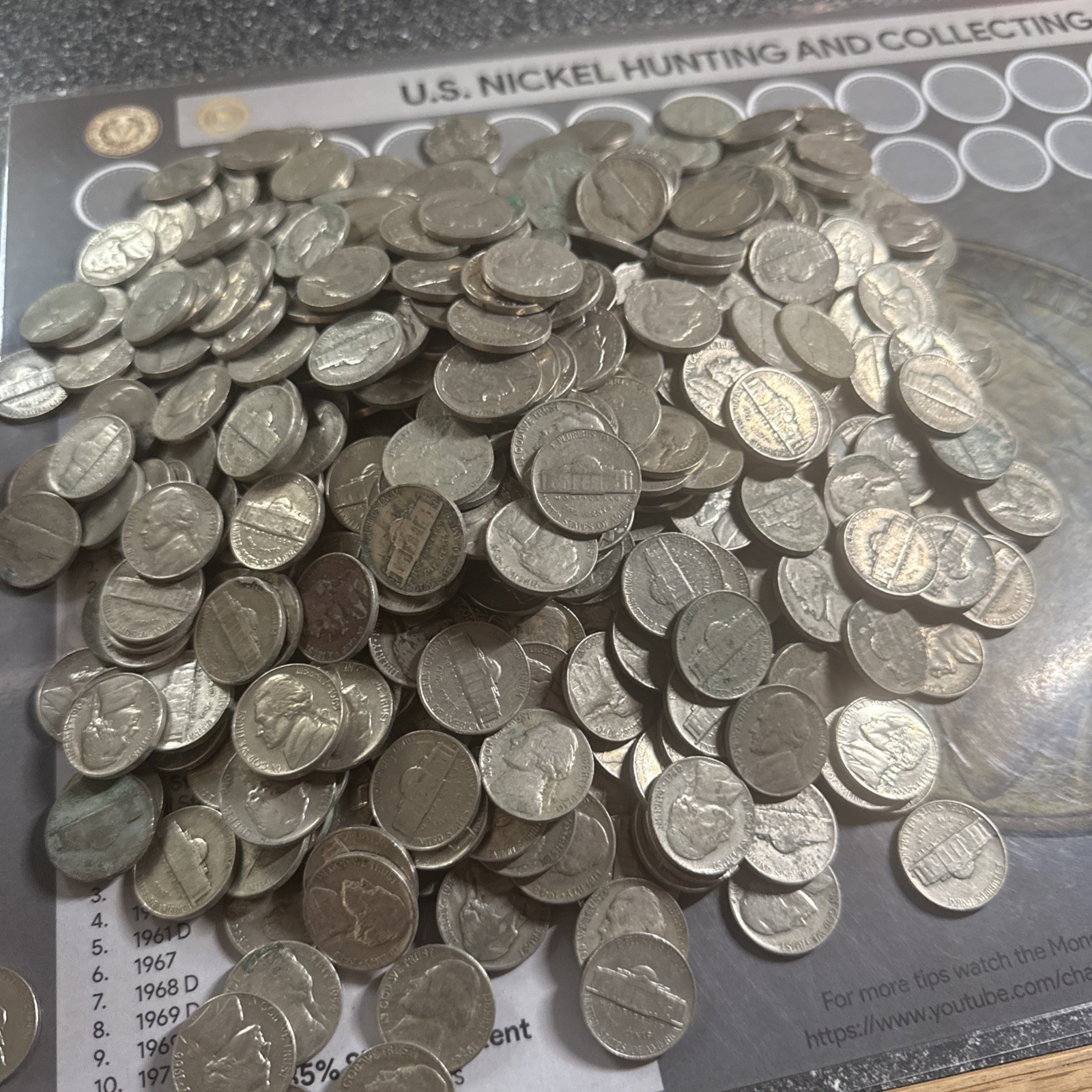 40 Jefferson Nickels 1939-1969 Mixed Dates Vintage US 5 Cent Coin Lot