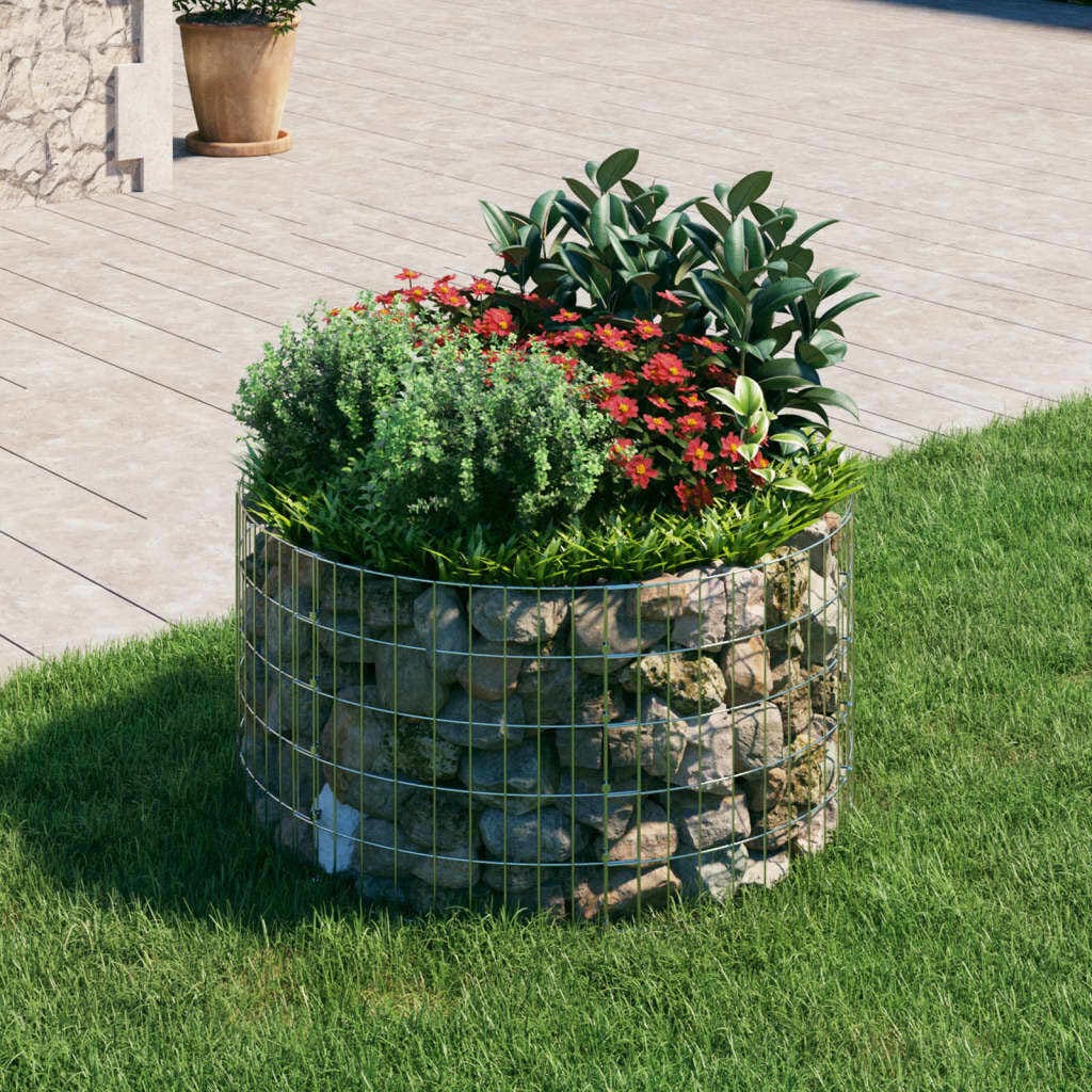  Circular Gabion Pole Galvanized Steel 39.4\