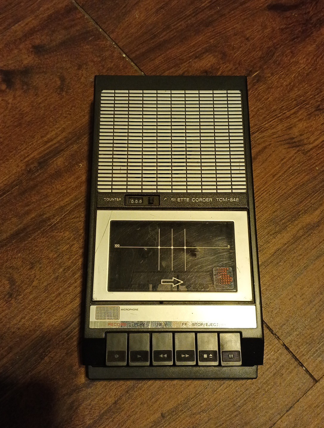 Sony TCM-848 Vintage Portable Cassette Tape Player Recorder *Parts/Repair* Sony TCM-848 Vintage Portable Cassette Tape Player Recorder *Parts/Repair*