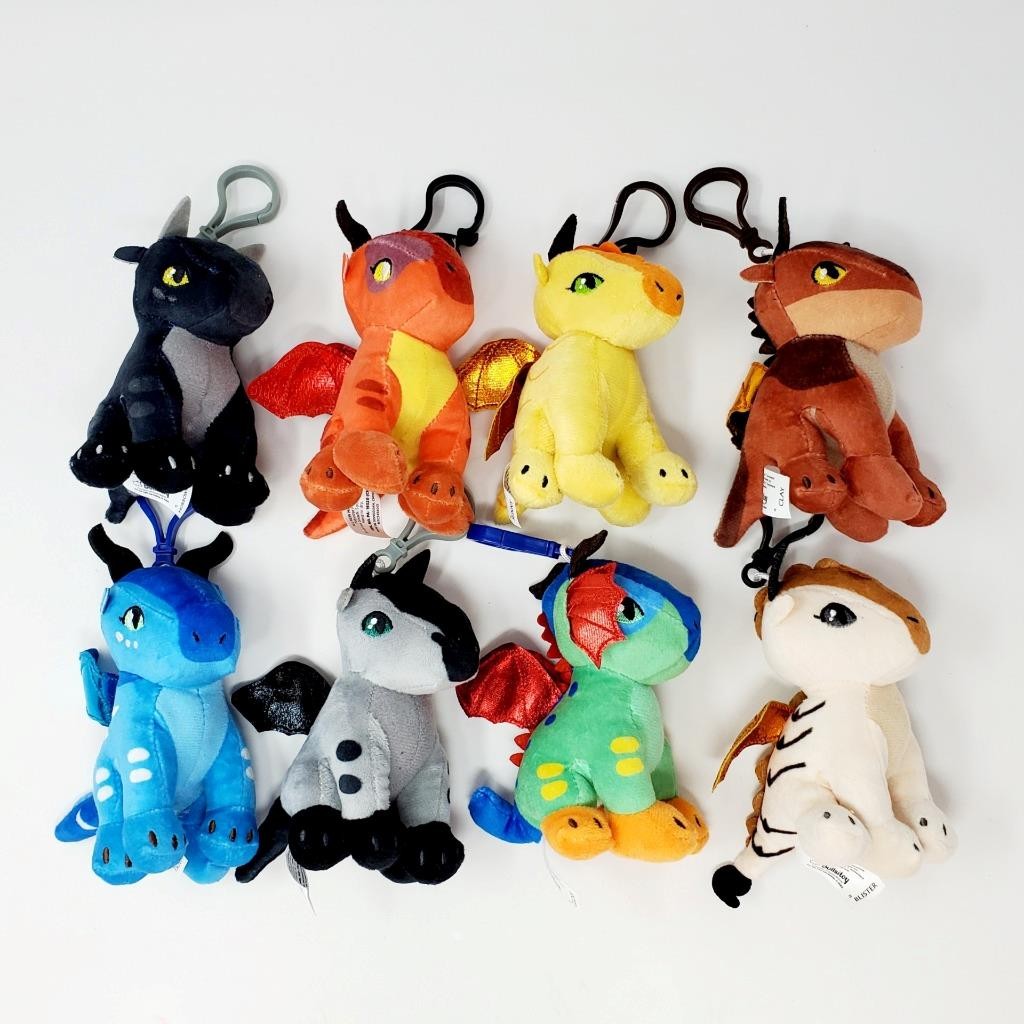 Sutherland's Wings of Fire Plush Danglers : Complete Set of 8 - NEW