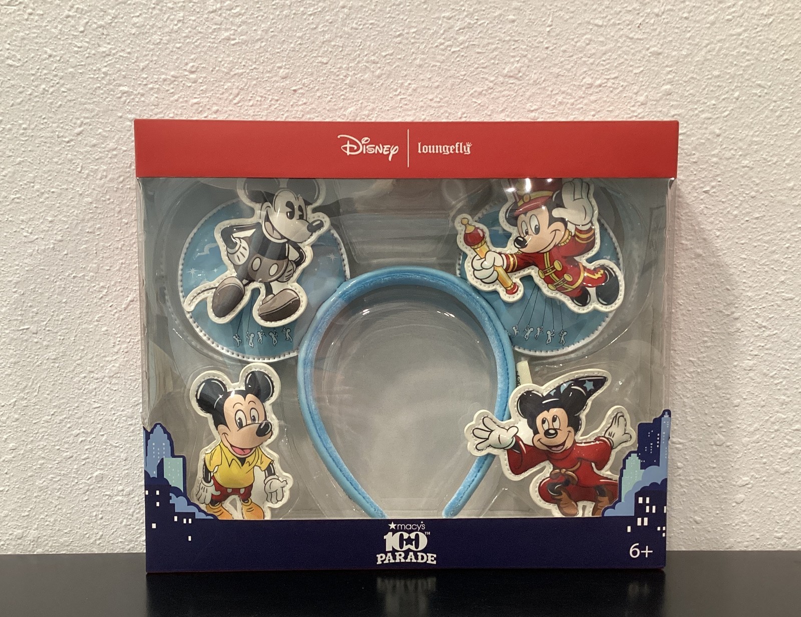 Disney Macy's Parade 2026 Interchangeable Ears Mickey Through the Years 9.5